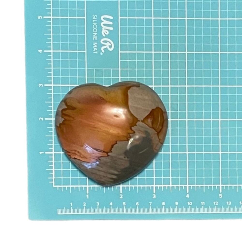 Polychrome Jasper Heart - Picture 8 of 8